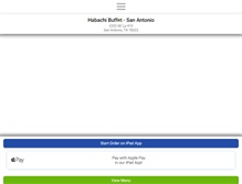 Tablet Screenshot of habachibuffetsanantonio.com
